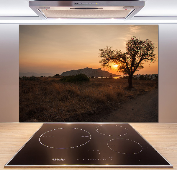 Kitchen splashback Sunset