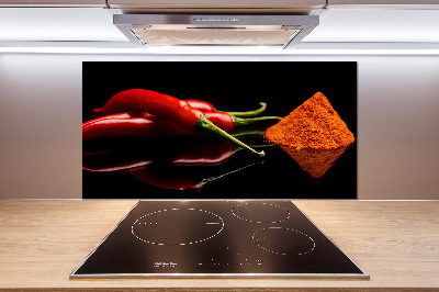 Kitchen splashback Chilli and cayenne