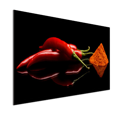 Kitchen splashback Chilli and cayenne