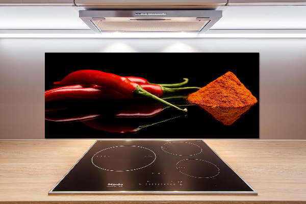 Kitchen splashback Chilli and cayenne