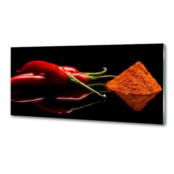 Kitchen splashback Chilli and cayenne