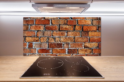 Cooker splashback Brick wall