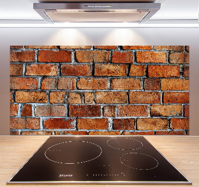 Cooker splashback Brick wall