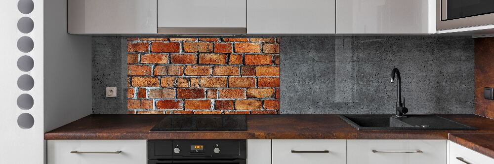 Cooker splashback Brick wall