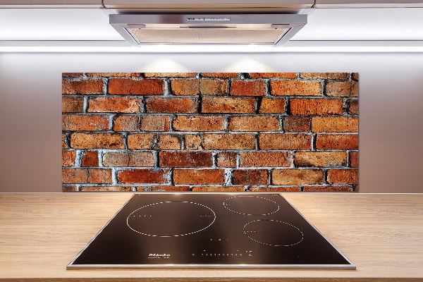 Cooker splashback Brick wall