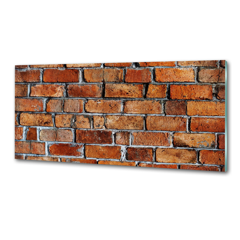 Cooker splashback Brick wall