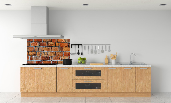 Cooker splashback Brick wall