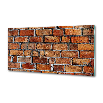 Cooker splashback Brick wall