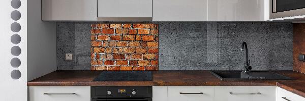 Cooker splashback Brick wall