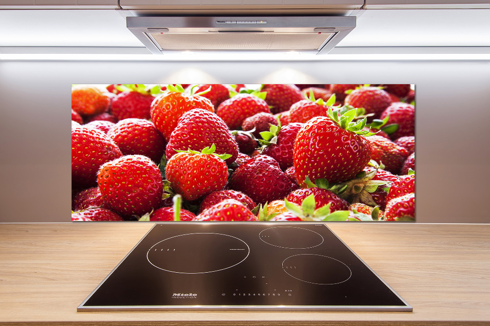 Kitchen wall panels Strawberries