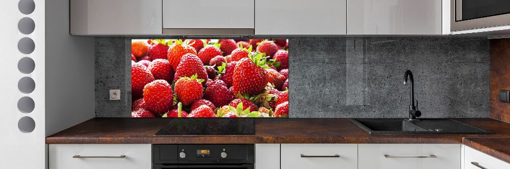 Kitchen wall panels Strawberries