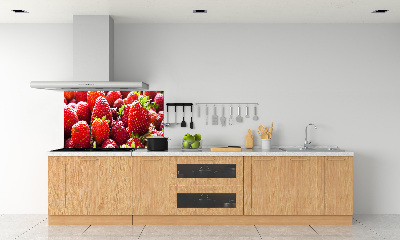 Kitchen wall panels Strawberries