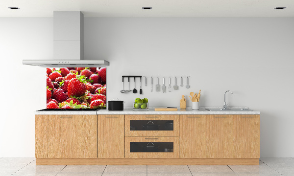 Kitchen wall panels Strawberries