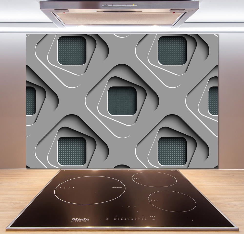 Cooker splashback 3D abstraction