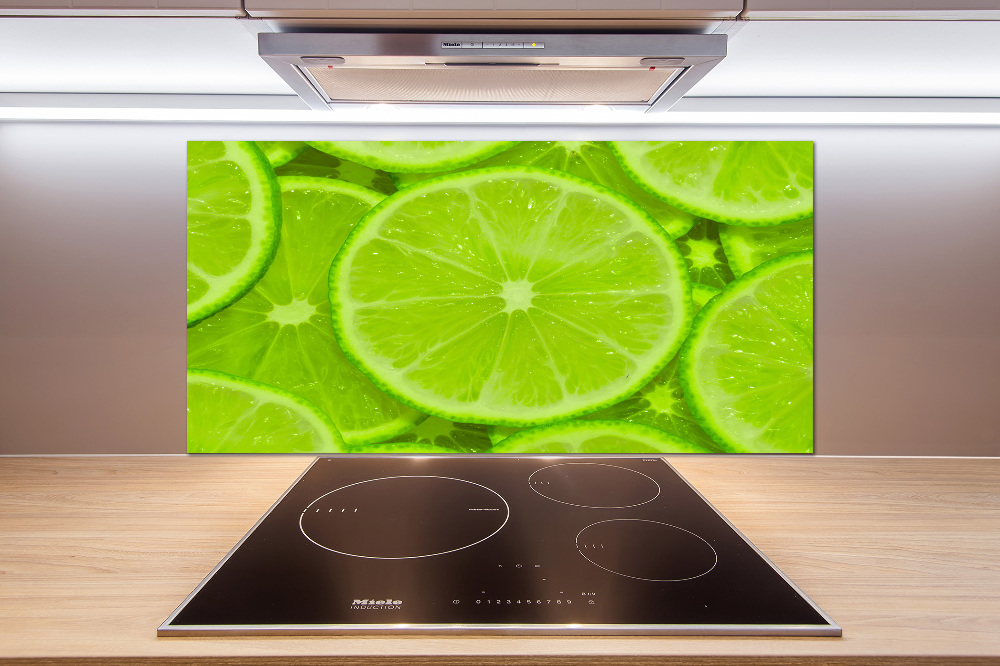 Cooker splashback Lime