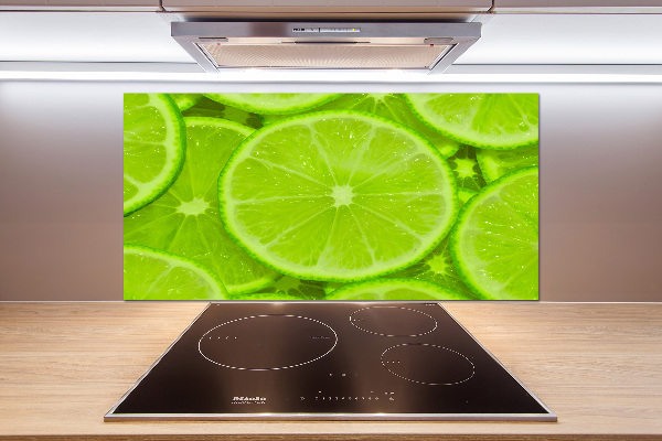 Cooker splashback Lime