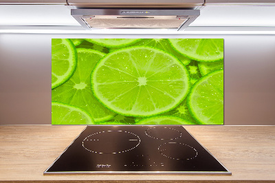 Cooker splashback Lime