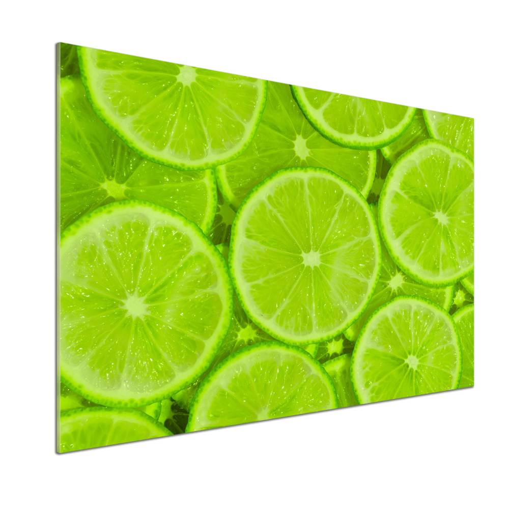 Cooker splashback Lime