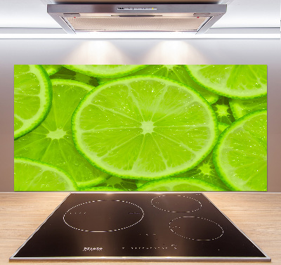 Cooker splashback Lime