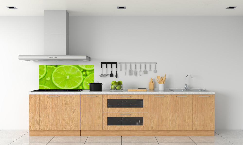 Cooker splashback Lime