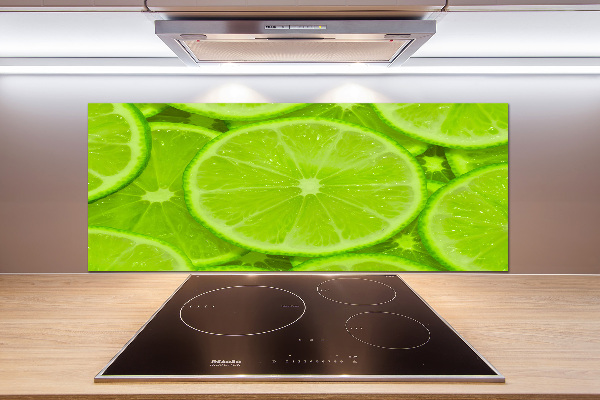 Cooker splashback Lime