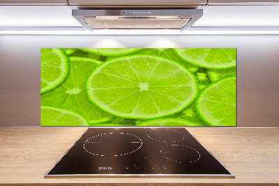 Cooker splashback Lime