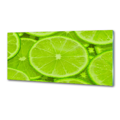 Cooker splashback Lime