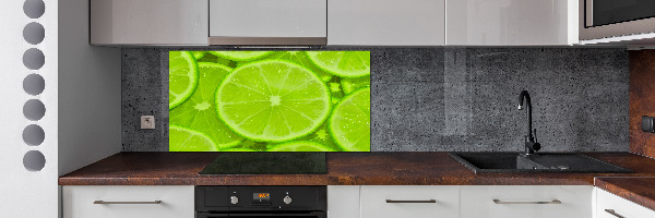 Cooker splashback Lime