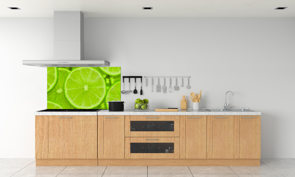 Cooker splashback Lime