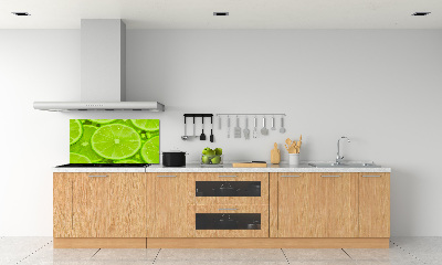 Cooker splashback Lime