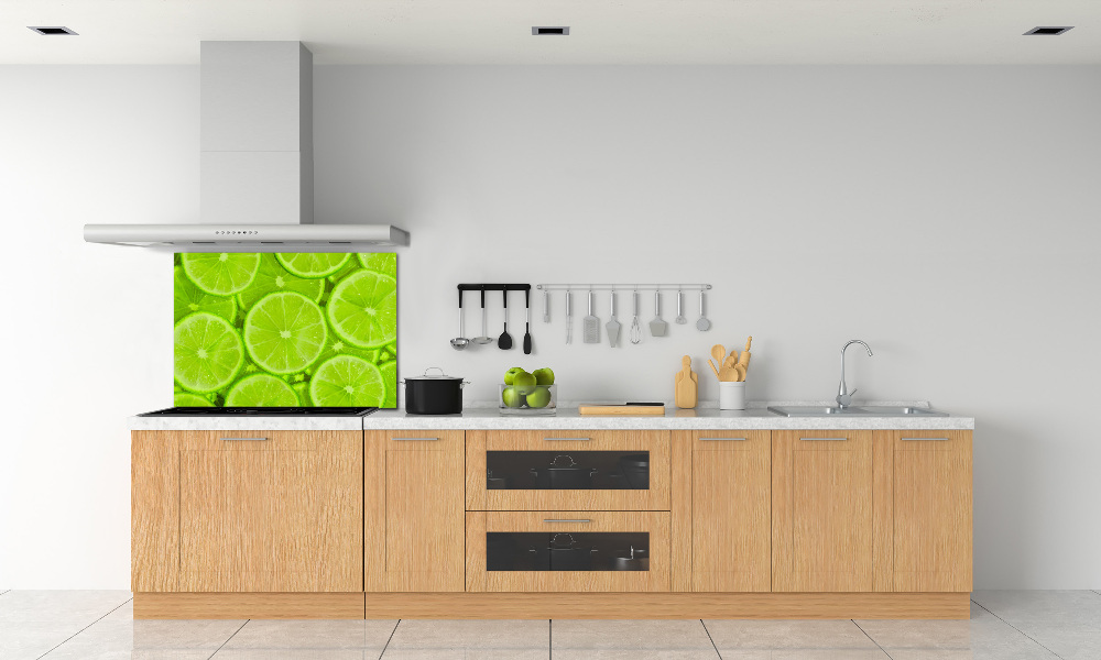 Cooker splashback Lime