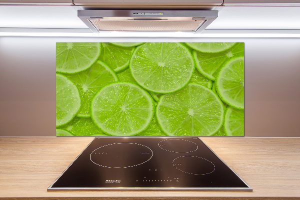 Cooker splashback Lime