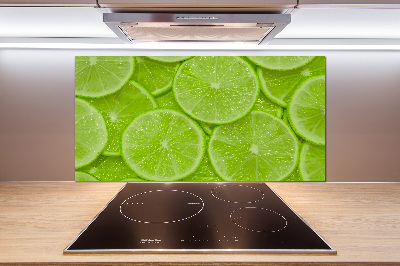 Cooker splashback Lime