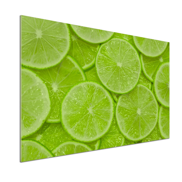 Cooker splashback Lime