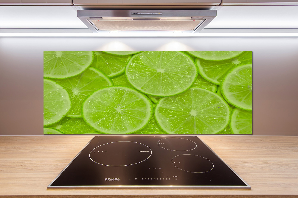 Cooker splashback Lime