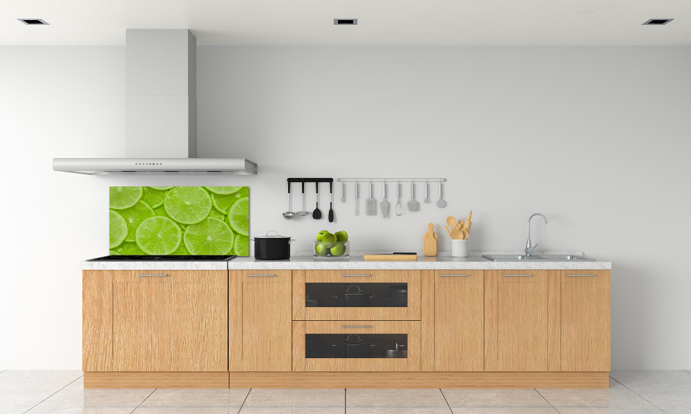 Cooker splashback Lime