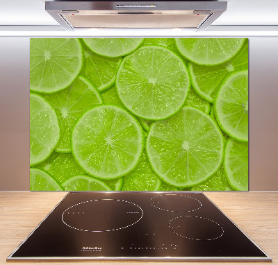 Cooker splashback Lime