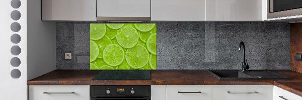 Cooker splashback Lime