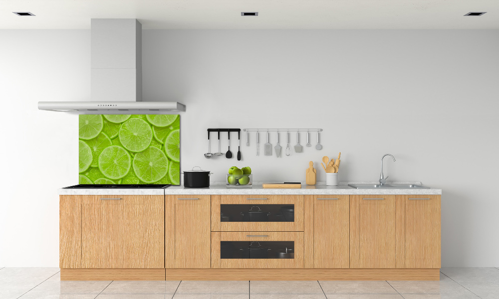 Cooker splashback Lime