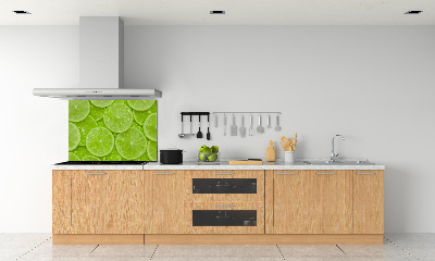 Cooker splashback Lime