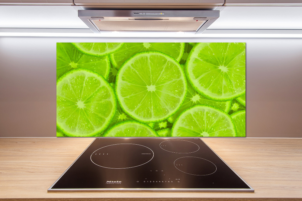 Cooker splashback Lime