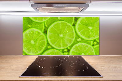 Cooker splashback Lime