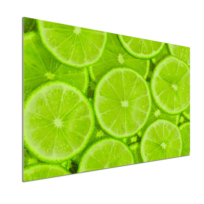 Cooker splashback Lime