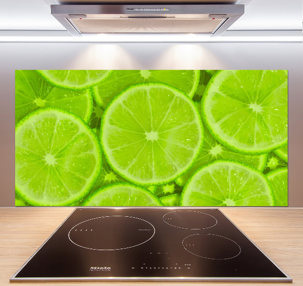 Cooker splashback Lime