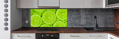 Cooker splashback Lime