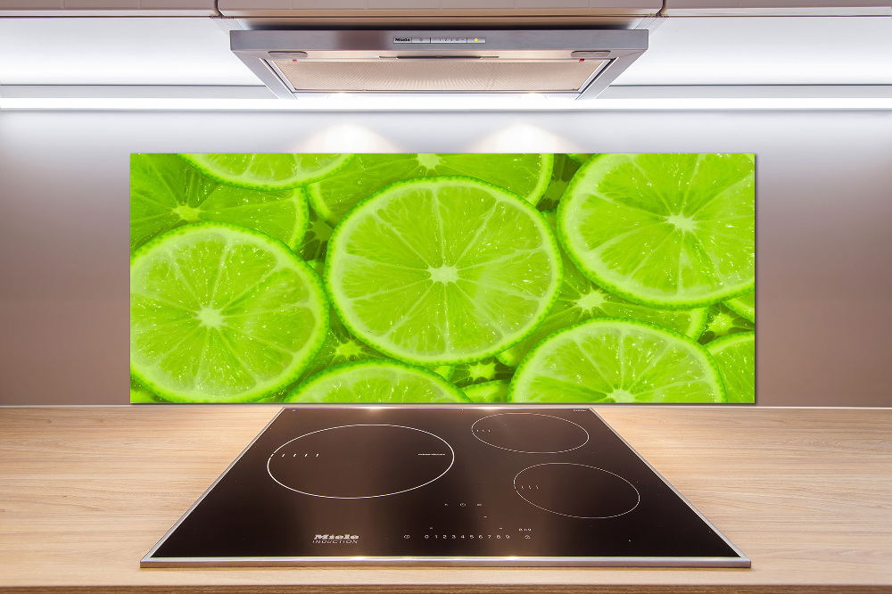 Cooker splashback Lime