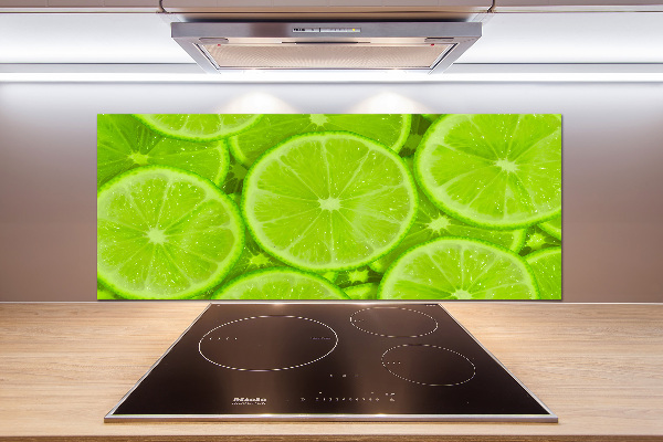 Cooker splashback Lime