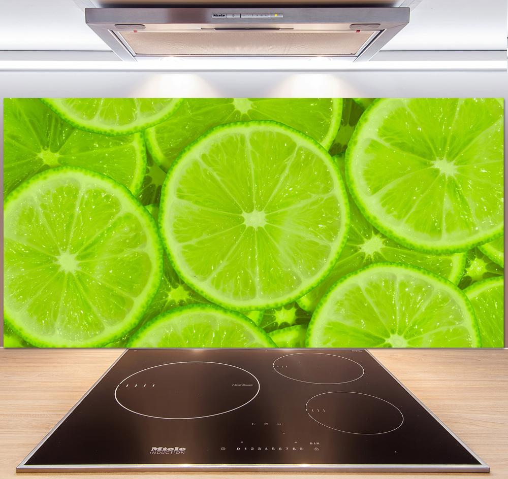 Cooker splashback Lime