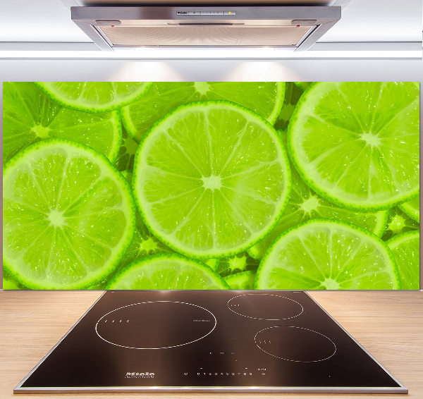 Cooker splashback Lime