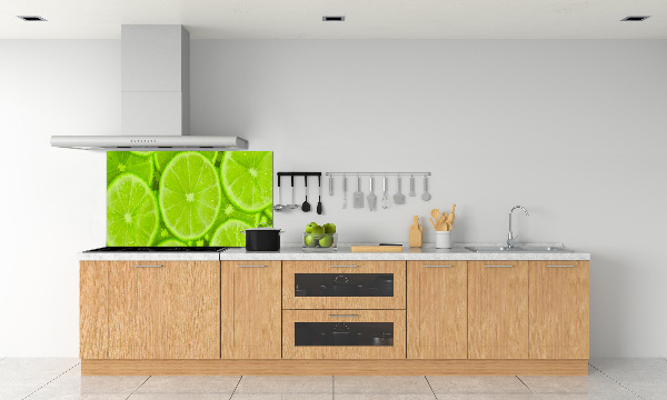 Cooker splashback Lime